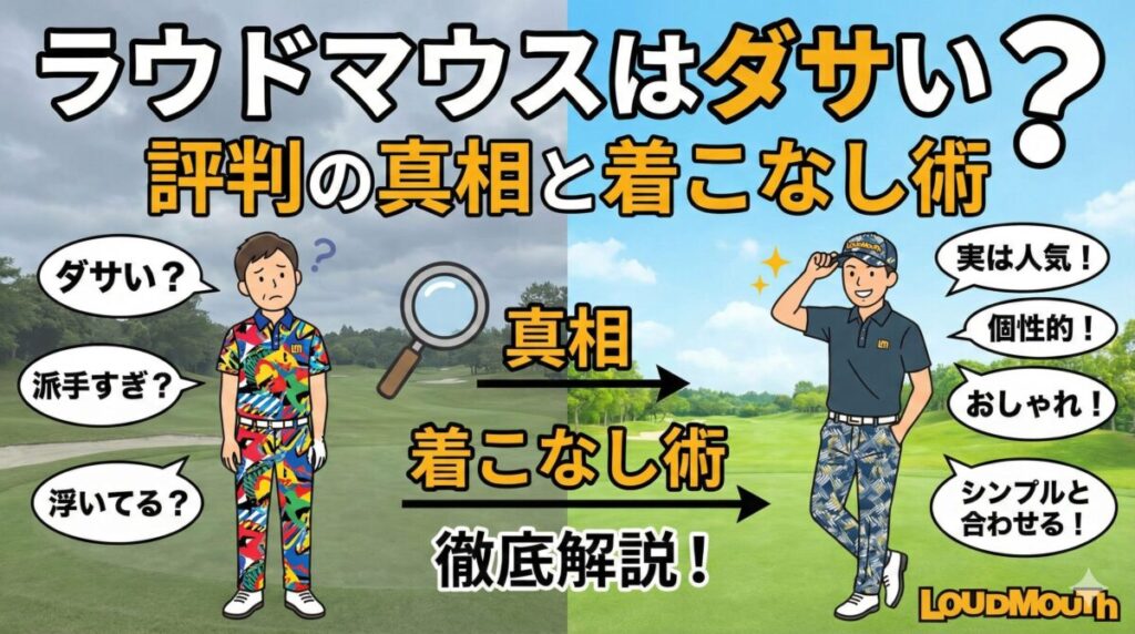 ラウドマウスはダサい？評判の真相と着こなし術