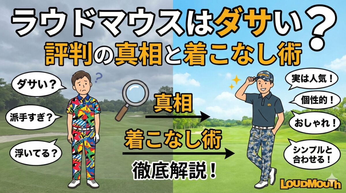 ラウドマウスはダサい？評判の真相と着こなし術
