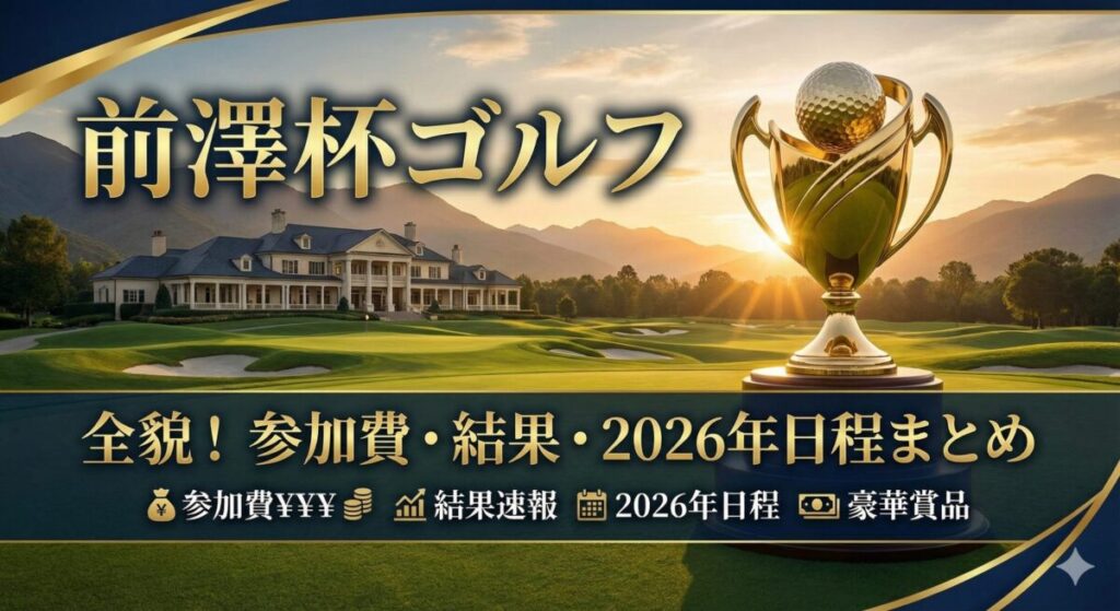 前澤杯ゴルフの全貌！