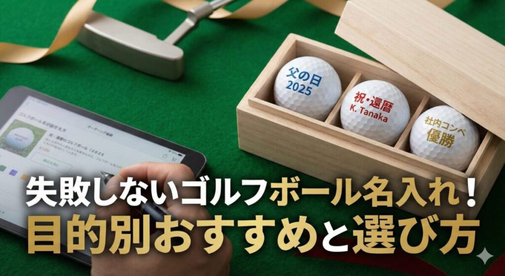 失敗しないゴルフボール名入れ！