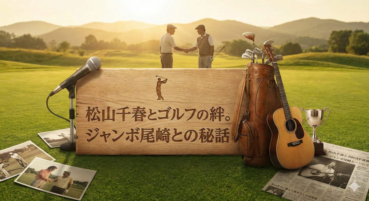 松山千春とゴルフの絆。ジャンボ尾崎との秘話