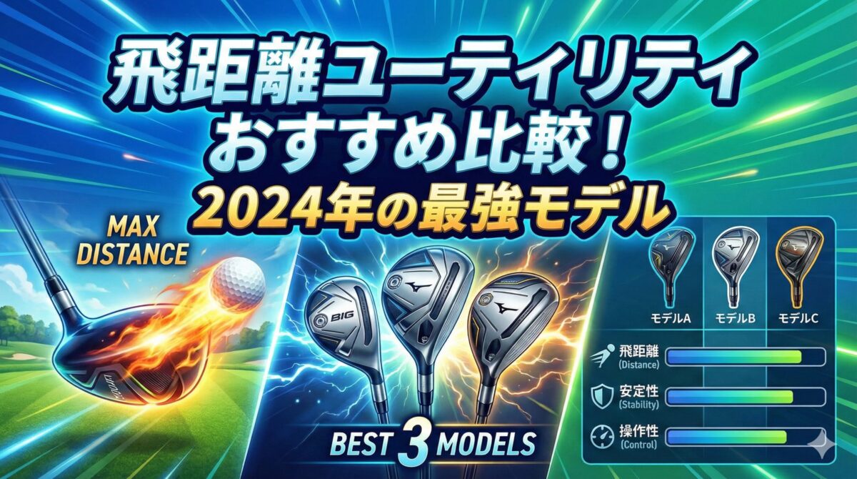 飛距離ユーティリティおすすめ比較！2024年の最強モデル