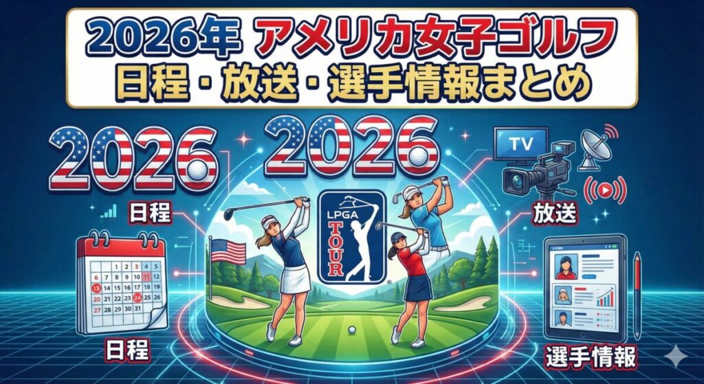 2026年アメリカ女子ゴルフ日程｜放送・選手情報まとめ