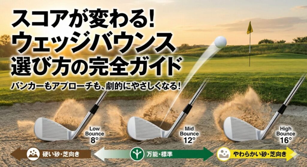 スコアが変わる!ウェッジバウンス選び方の完全ガイド