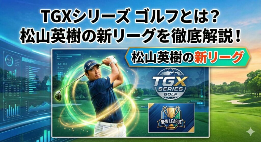 TGXシリーズ ゴルフとは？松山英樹の新リーグを徹底解説！