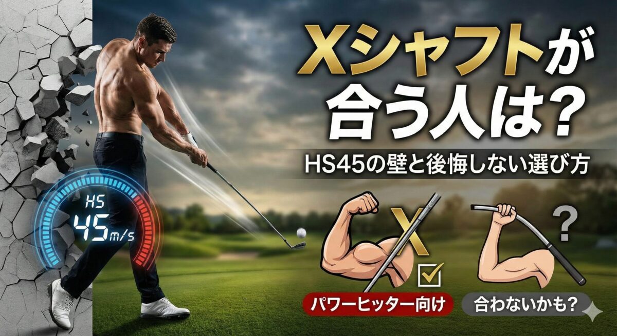 Xシャフトが合う人は？HS45の壁と後悔しない選び方