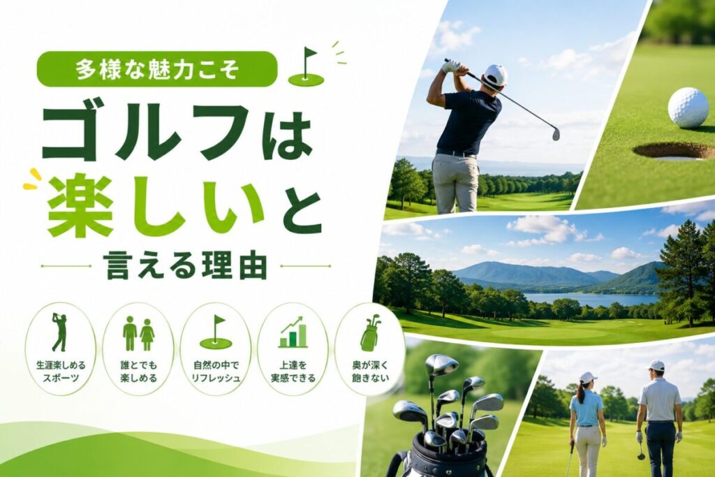 多様な魅力こそゴルフは楽しいと言える理由