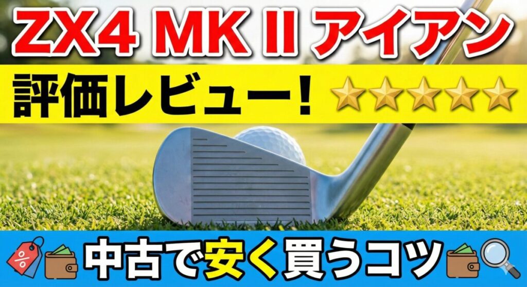 zx4 mk2 アイアン評価レビュー！中古で安く買うコツ