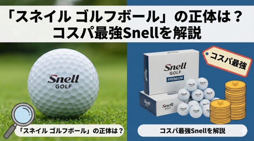「スネイル ゴルフボール」の正体は？コスパ最強Snellを解説