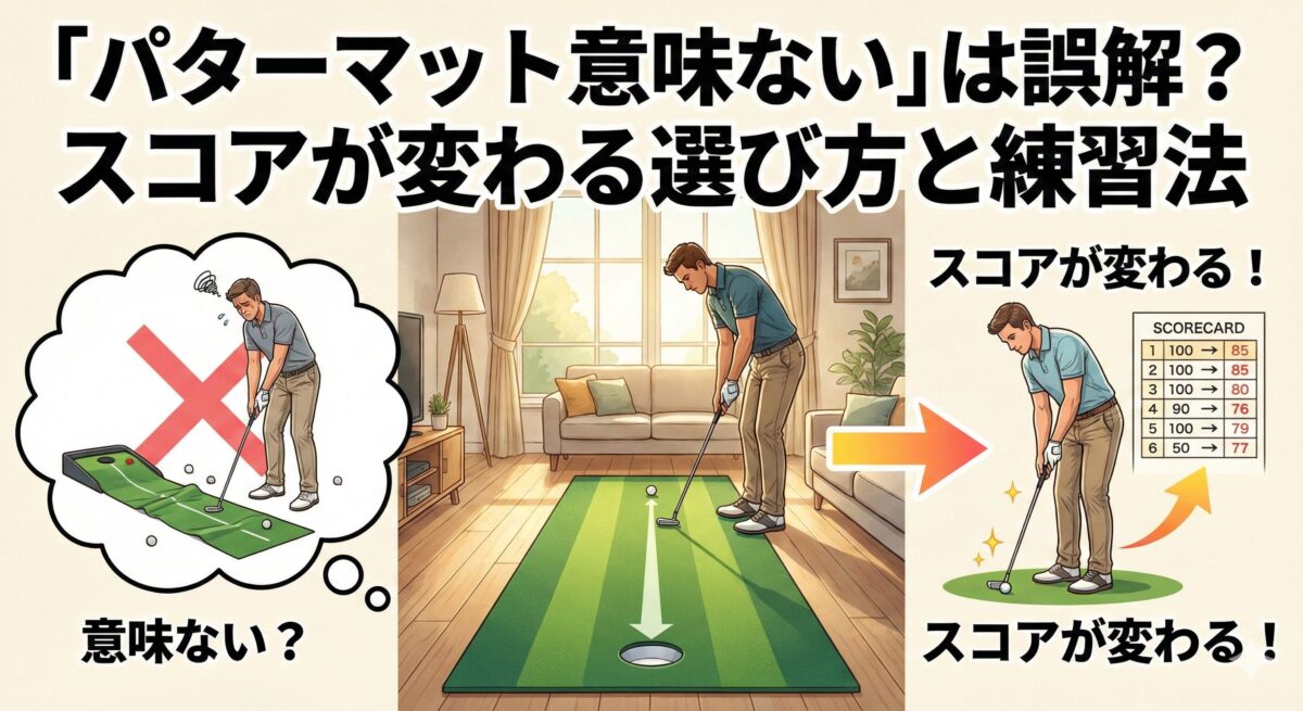 「パターマット意味ない」は誤解？スコアが変わる選び方と練習法