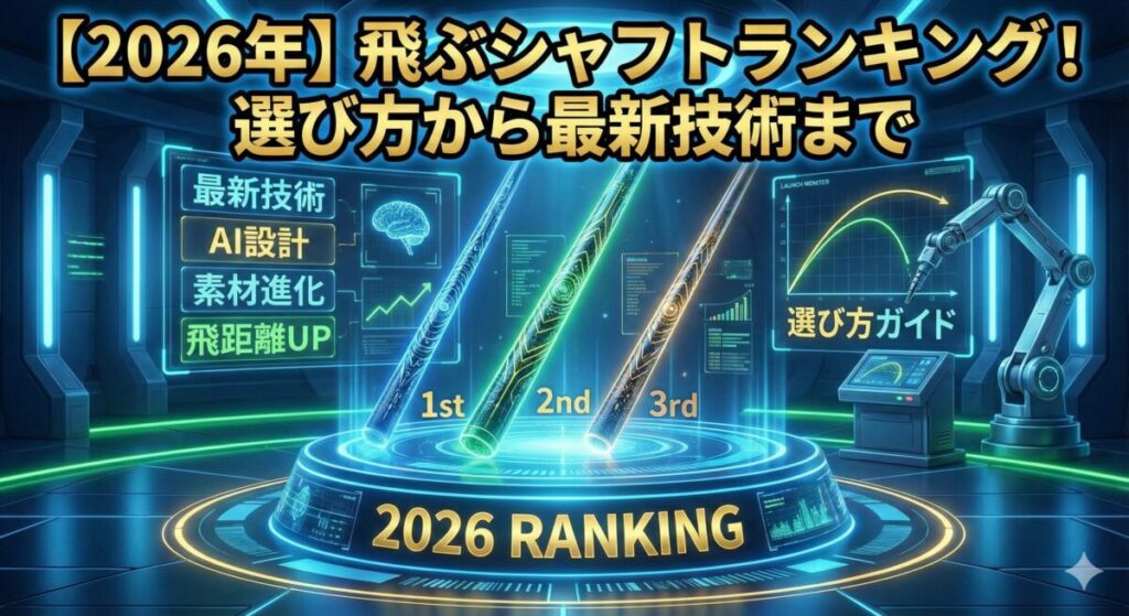 【2026年】飛ぶシャフトランキング！選び方から最新技術まで