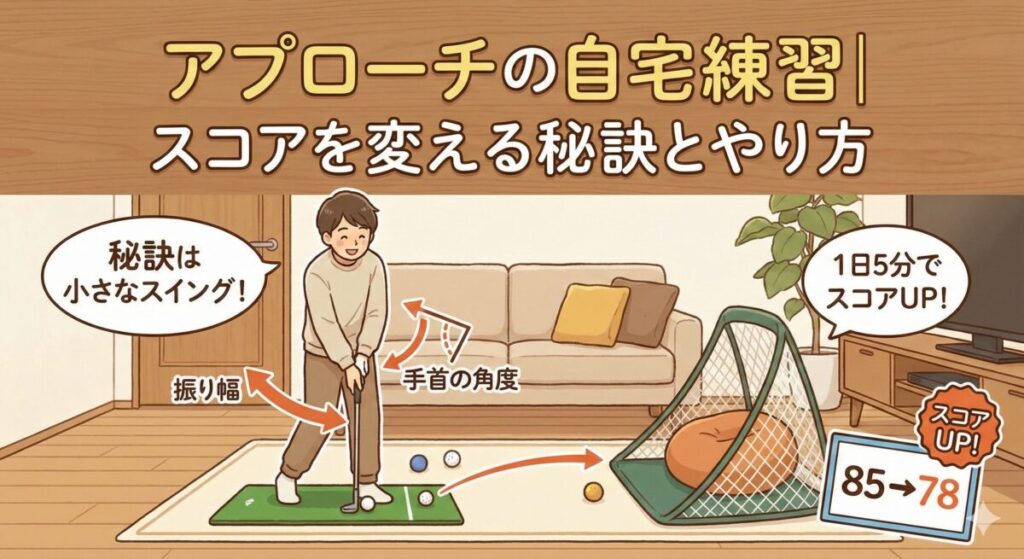 アプローチの自宅練習｜スコアを変える秘訣とやり方