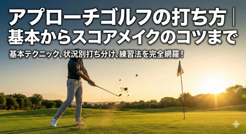 アプローチゴルフの打ち方｜基本からスコアメイクのコツまで