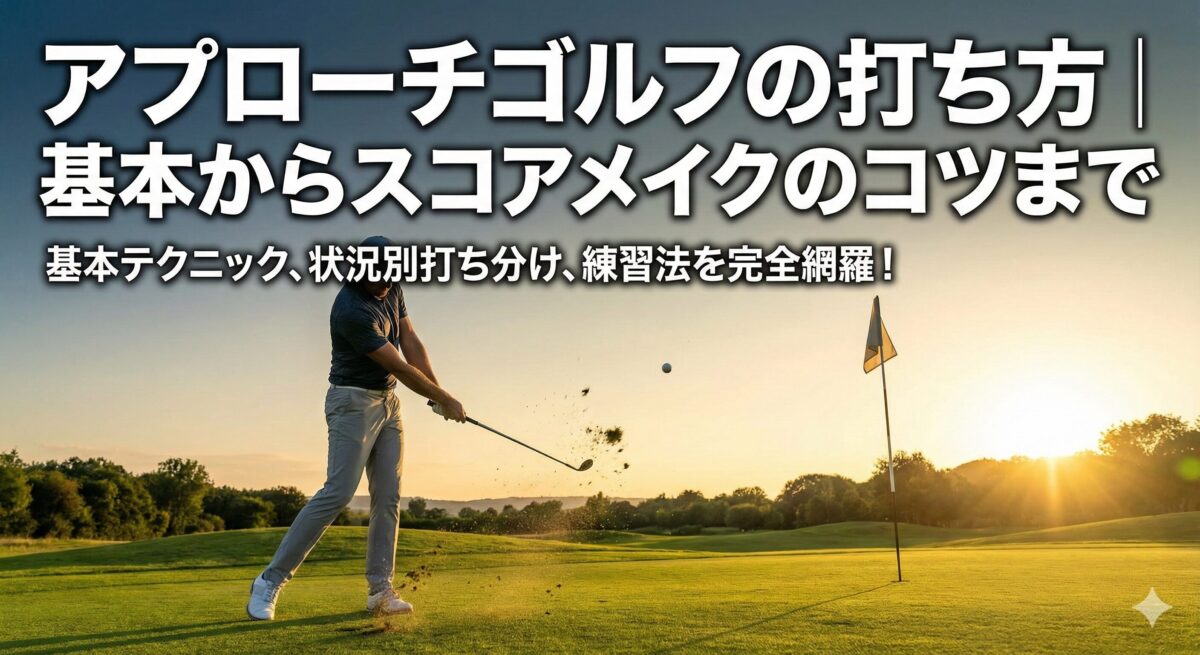アプローチゴルフの打ち方｜基本からスコアメイクのコツまで