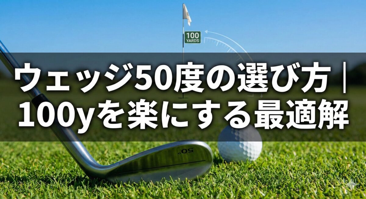 ウェッジ50度の選び方｜100yを楽にする最適解
