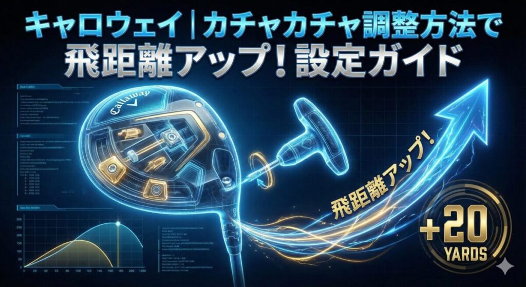 キャロウェイ｜カチャカチャ調整方法で飛距離アップ！設定ガイド