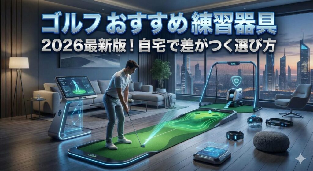 ゴルフ おすすめ 練習器具 2026最新版！自宅で差がつく選び方