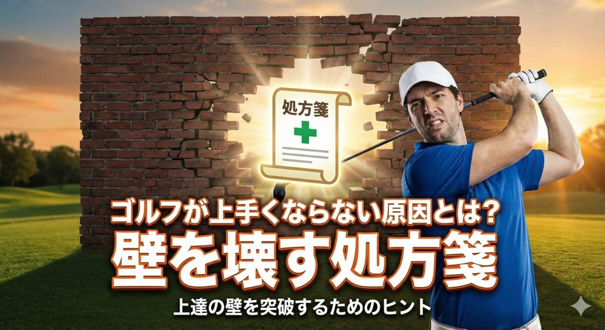 ゴルフが上手くならない原因とは？壁を壊す処方箋