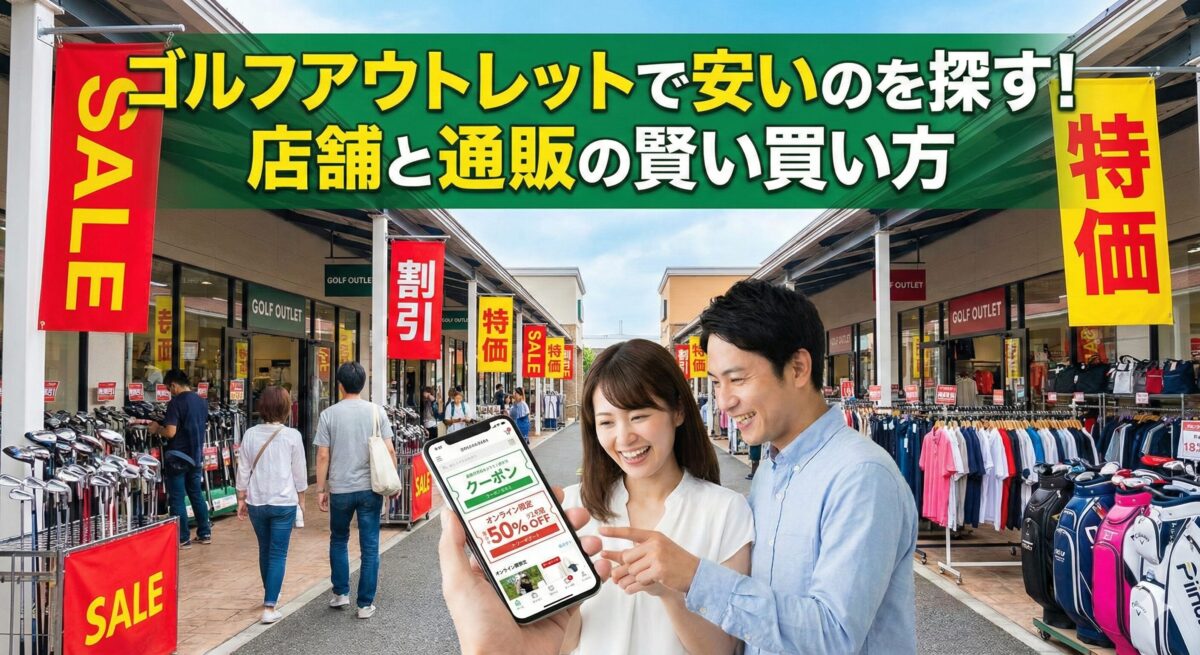 ゴルフアウトレットで安いのを探す！店舗と通販の賢い買い方
