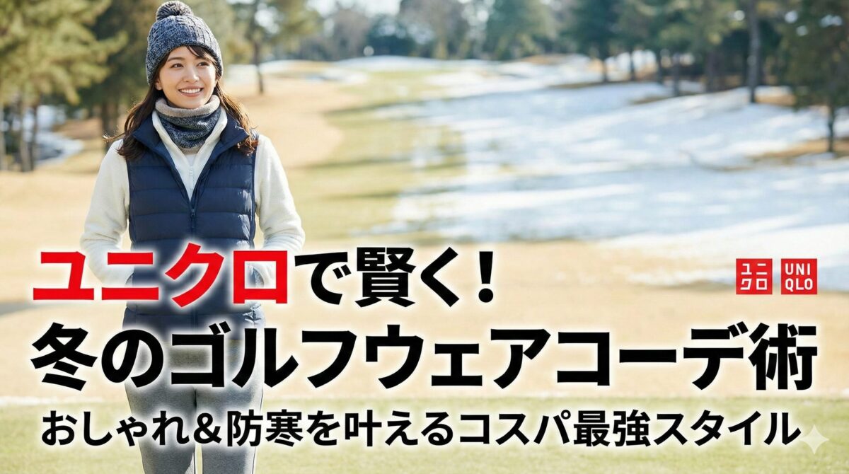 ゴルフウェアレディース冬ユニクロで賢く！コーデ術