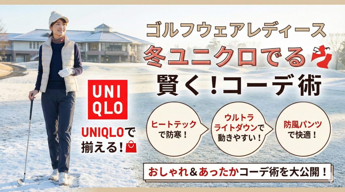ゴルフウェアレディース冬ユニクロで賢く！コーデ術