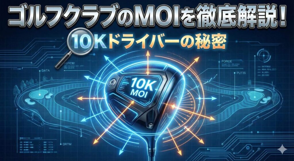 ゴルフクラブのMOIを徹底解説！10Kドライバーの秘密