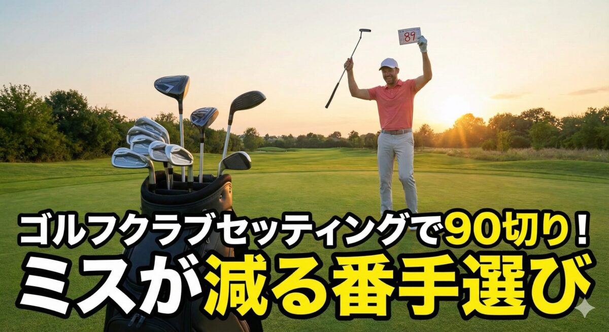ゴルフクラブセッティングで90切り！ミスが減る番手選び