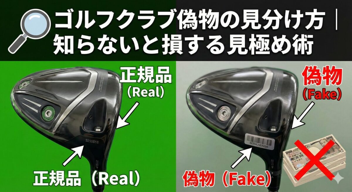 ゴルフクラブ偽物の見分け方｜知らないと損する見極め術