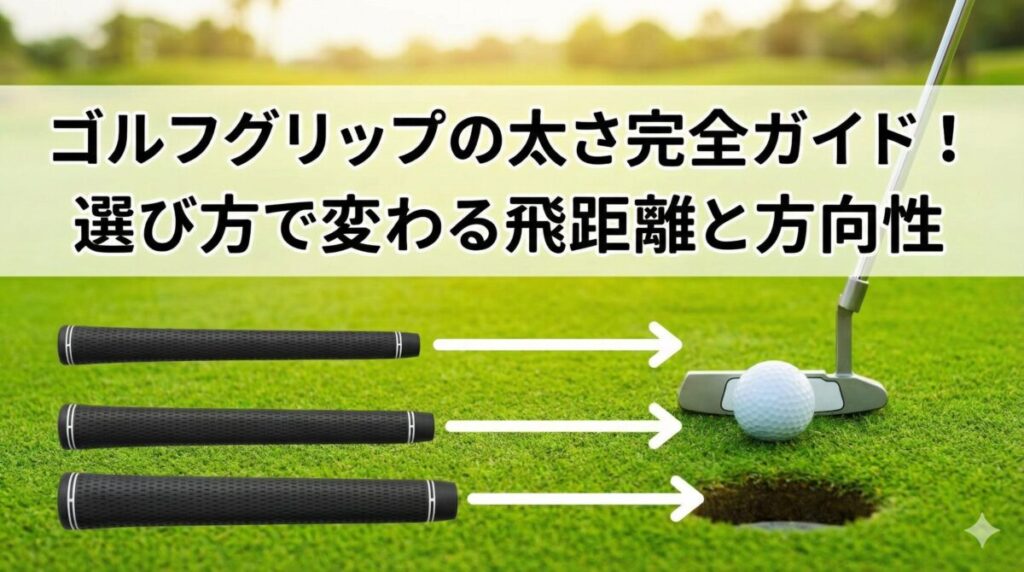 ゴルフグリップの太さ完全ガイド！選び方で変わる飛距離と方向性
