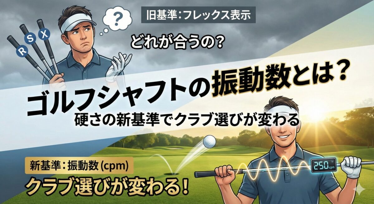 ゴルフシャフトの振動数とは？硬さの新基準でクラブ選びが変わる