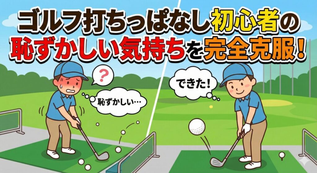 ゴルフ打ちっぱなし初心者の恥ずかしい気持ちを完全克服！