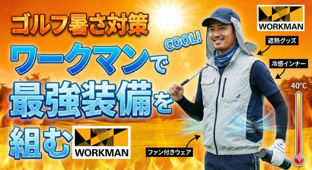 ゴルフ暑さ対策はワークマンで最強装備を組む