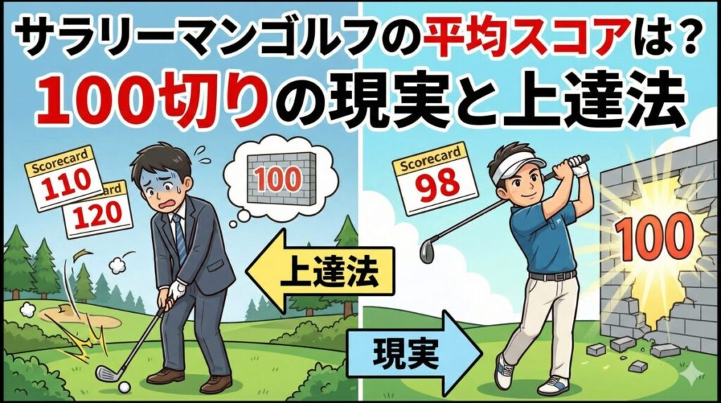 サラリーマンゴルフの平均スコアは？100切りの現実と上達法