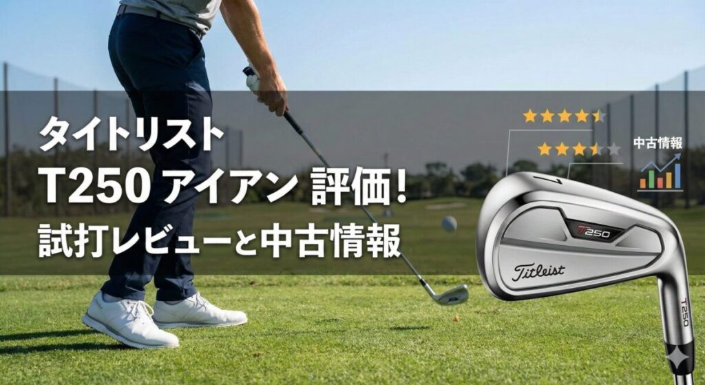 タイトリスト t250 アイアン 評価！試打レビューと中古情報