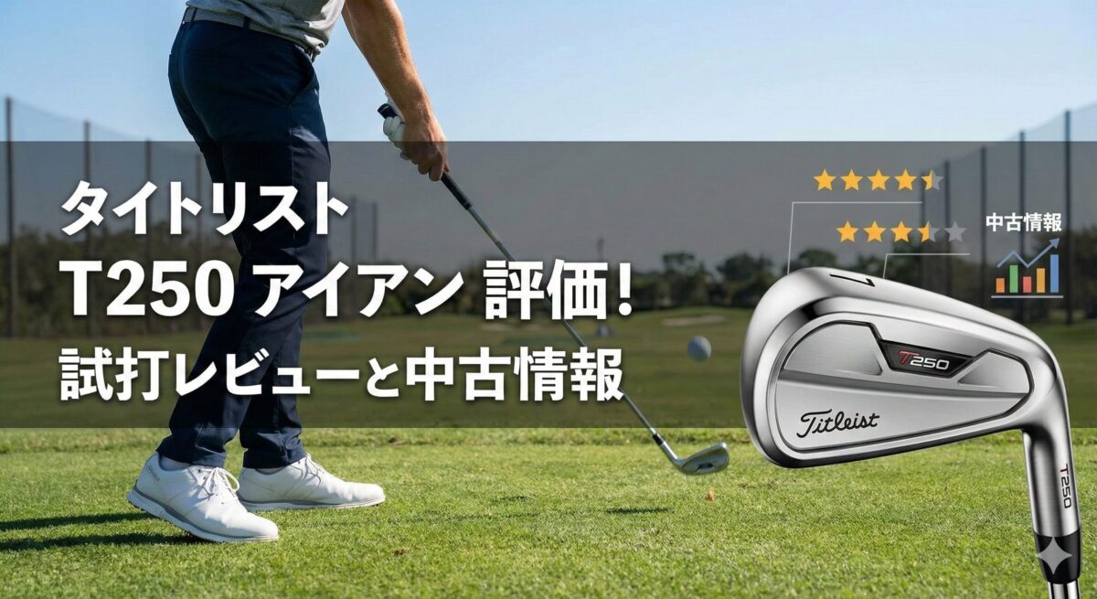 タイトリスト t250 アイアン 評価！試打レビューと中古情報