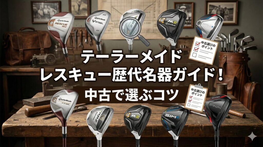 テーラーメイド レスキュー歴代名器ガイド！中古で選ぶコツ