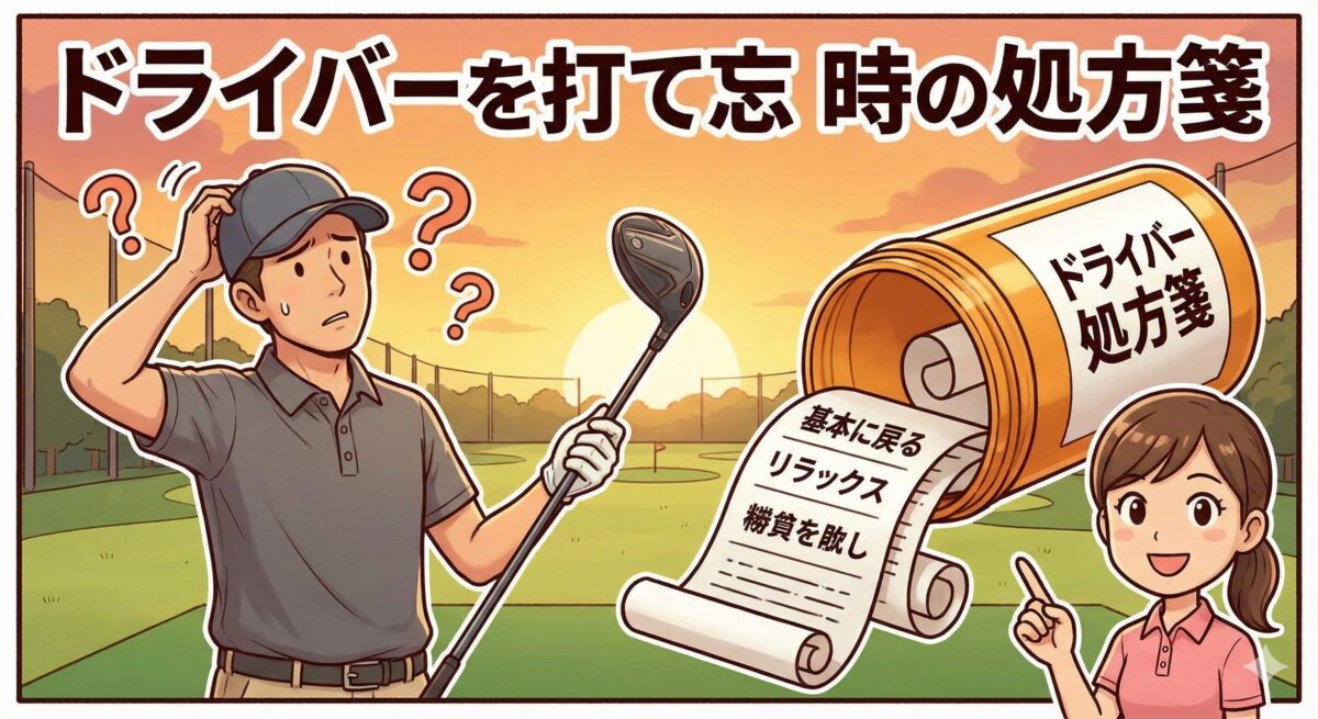 ドライバーの打ち方がわからなくなった時の処方箋