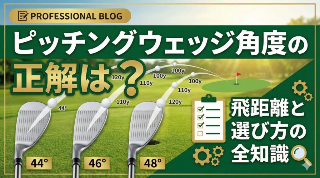 ピッチングウェッジ角度の正解は？飛距離と選び方の全知識