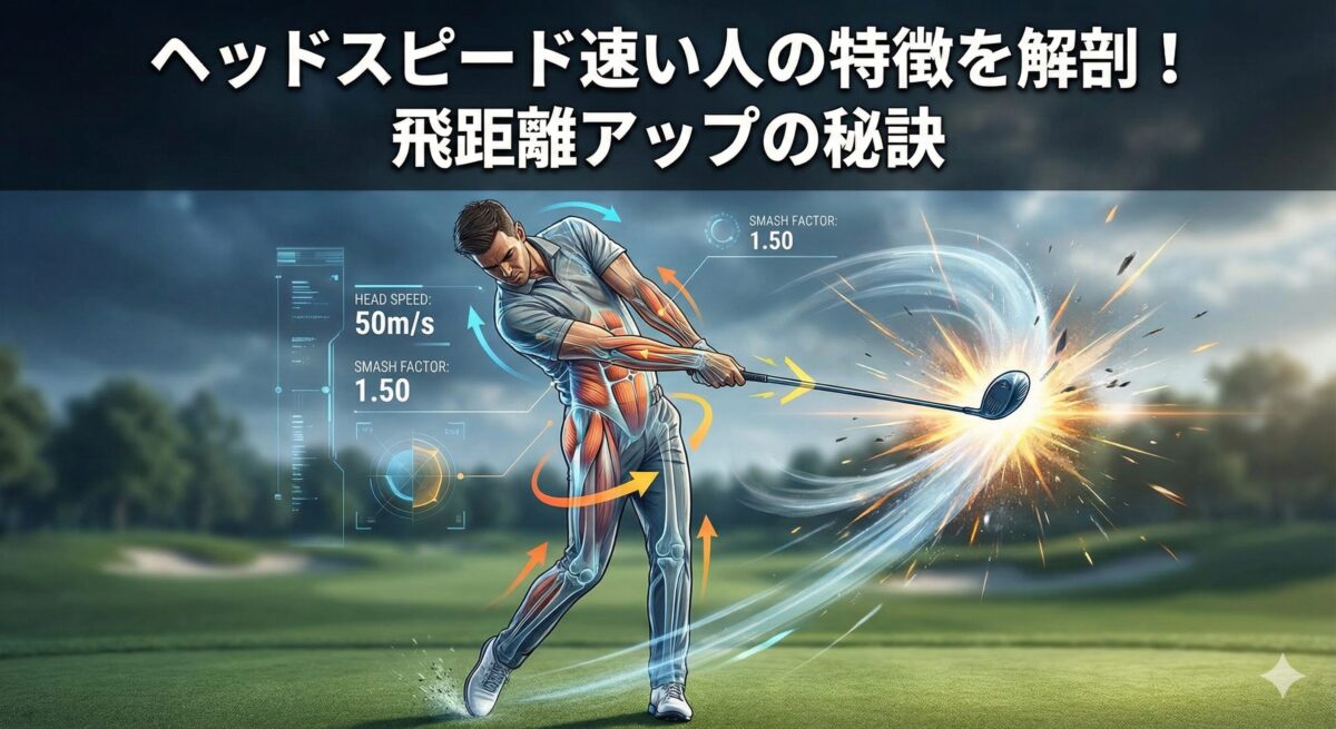 ヘッドスピード速い人の特徴を解剖！飛距離アップの秘訣