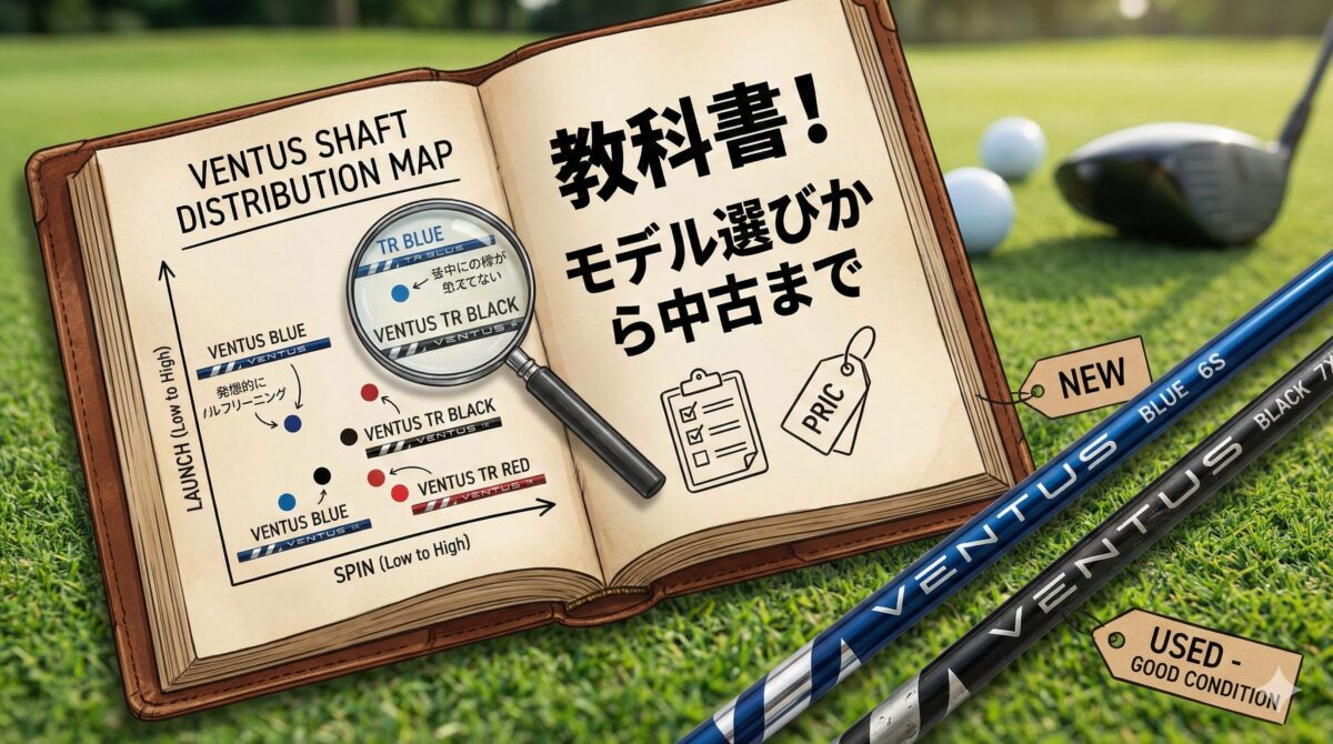 ベンタス シャフト 分布図の教科書！モデル選びから中古まで