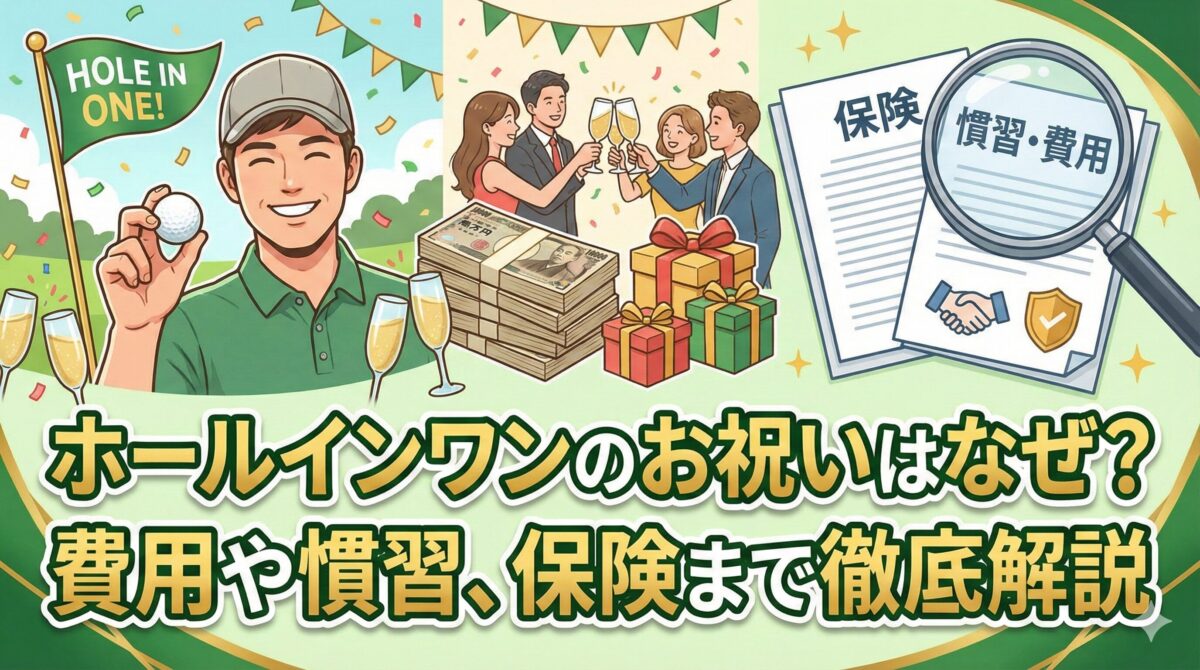 ホールインワンのお祝いはなぜ？費用や慣習、保険まで徹底解説