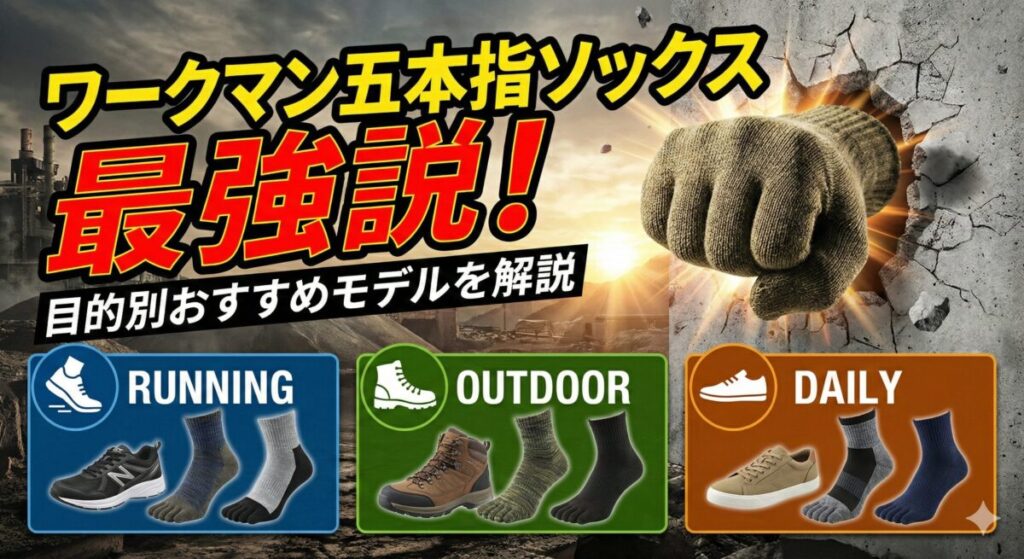 ワークマン五本指ソックス最強説！目的別おすすめモデルを解説