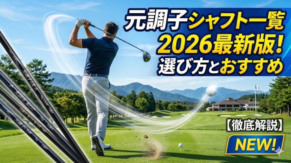 元調子シャフト一覧2026最新版！選び方とおすすめ