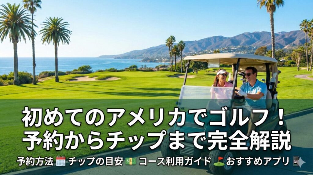 初めてのアメリカでゴルフ！予約からチップまで完全解説
