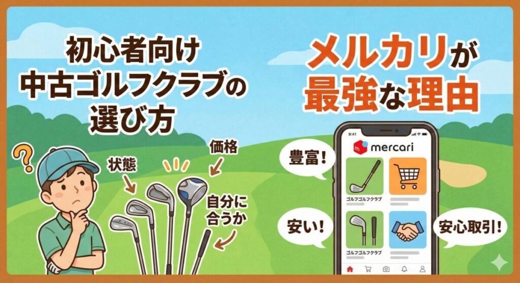 初心者向け中古ゴルフクラブの選び方｜メルカリが最強な理由