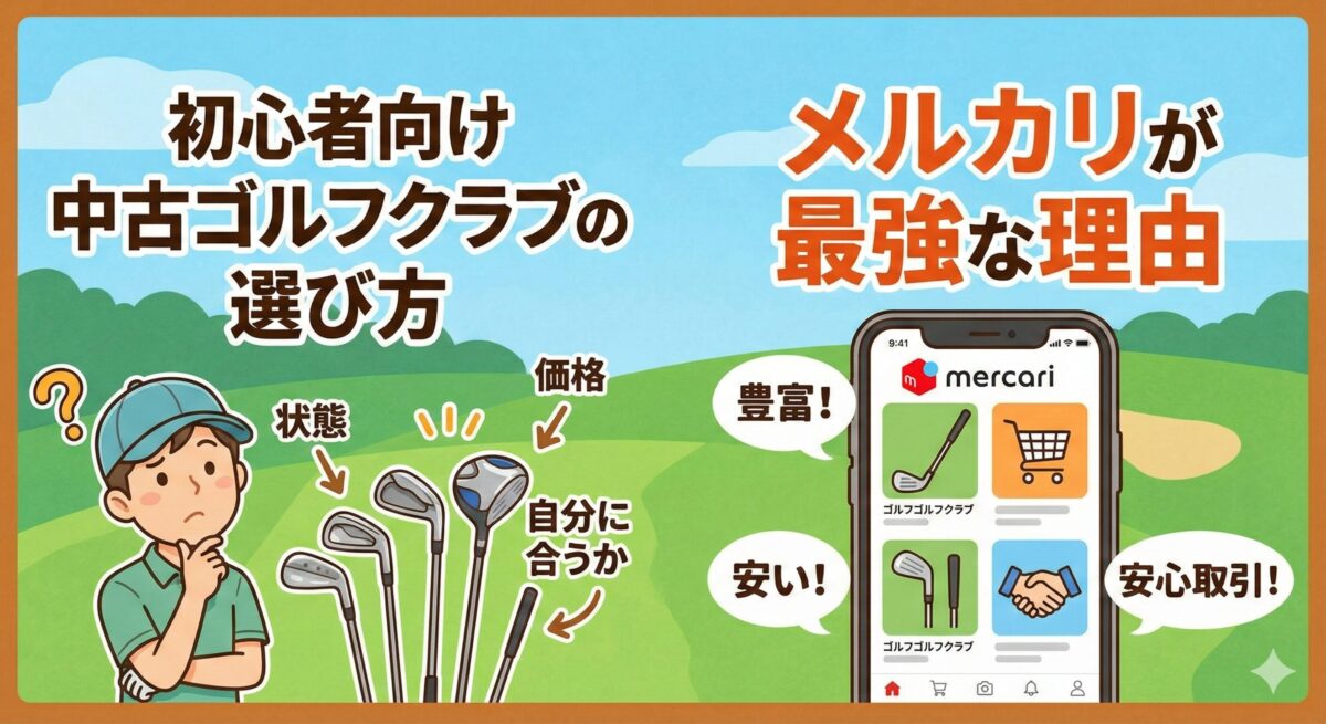 初心者向け中古ゴルフクラブの選び方｜メルカリが最強な理由