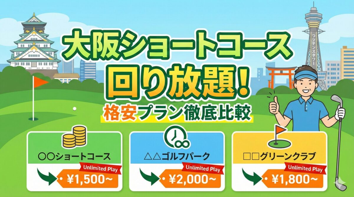 大阪のショートコースで回り放題！格安プラン徹底比較