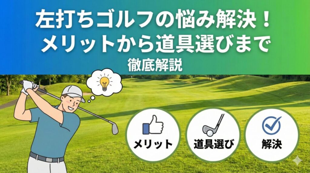 左打ちゴルフの悩み解決！メリットから道具選びまで徹底解説