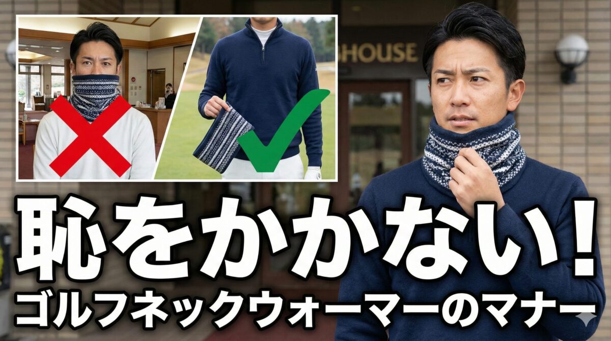 恥をかかない！ゴルフネックウォーマーのマナー