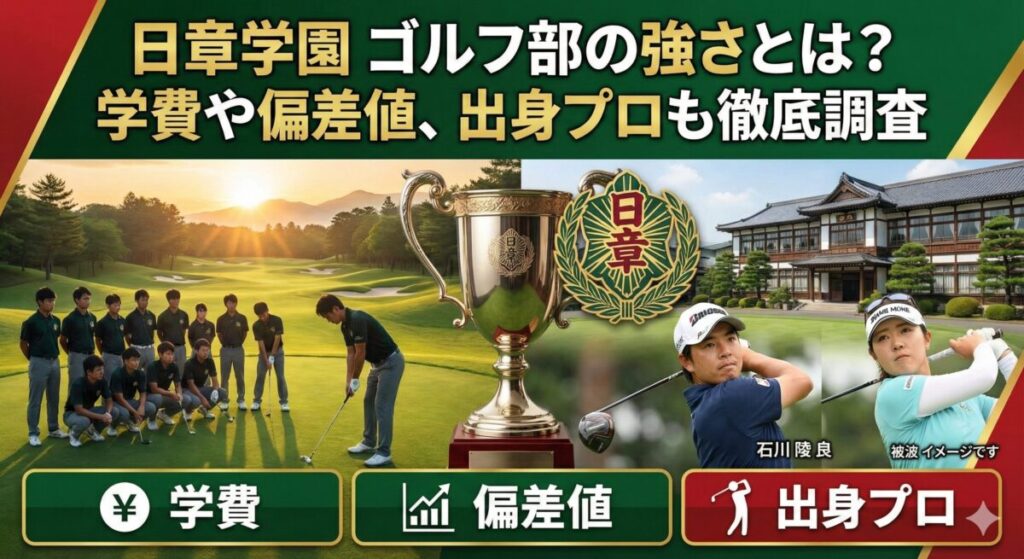 日章学園 ゴルフ部の強さとは？学費や偏差値、出身プロも徹底調査